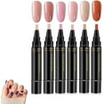 thumbnail image 1 of Non UV Gel Nail Pen Set – 6 Colors per Set, One Step DIY Nails Varnish Pen, 3 in 1 Quick Dry Nail Polish Pens,Colorful Gel Pens for DIY Nail Art, Easy Nail Polish Pen for Women Girls, 1 of 7