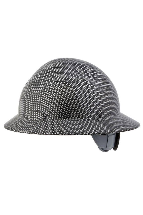 Non-Vented Composite Wrap Blockhead FG Full Brim Hard Hat, Black