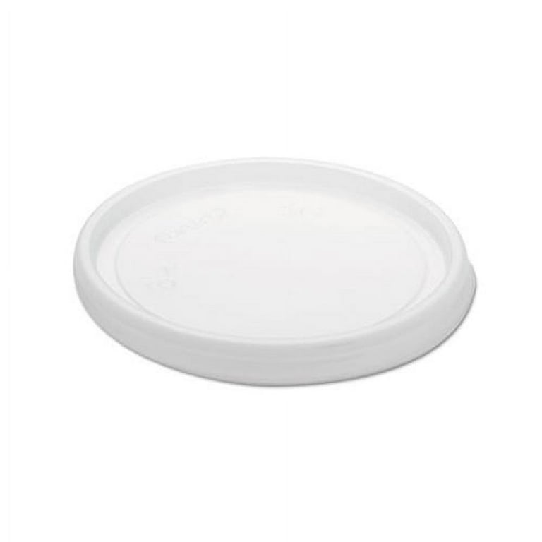 Non-Vented Cup Lids, Fits 6 oz Cups, 2, 3.5, 4 oz Food Containers, Translucent, 1,000/Carton Non-Vented Cup Lids, Fits 6 oz Cups, 2, 3.5, 4 oz Food Containers, Translucent, 1,000/Carton