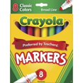 thumbnail image 1 of Non-Washable Marker, Broad Bullet Tip, Assorted Classic Colors, 8/pack | Bundle of 5, 1 of 3