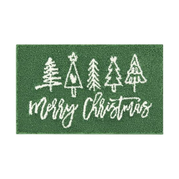 Non- Washable Merry Bathroom Mat Colorful Modern Carpet for Bathroom Absorbent Fine Fiber Cute Decorative Area Rug