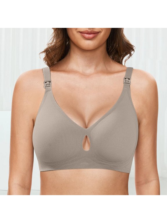 Non Wired Bra Women's Padded Full Cup Bra Without Underwire With Padding Seamless Bustier Bralette Breathable Soft Women Bra Set And Underwear Womens Bras Comfortable Padded Sports for Women Bra Women