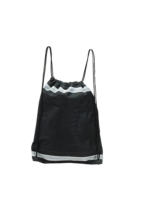 Non-Woven Black Cinch Drawstring