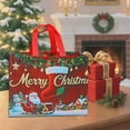 thumbnail image 1 of Non-Woven Christmas Gift Bags - Red, Durable & Reusable Holiday Gift Packaging for Clothes, Accessories, and Snacks - 32x25x17cm for Families and Friends, 1 of 6