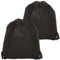 thumbnail image 1 of Non Woven Drawstring Backpack - All Black, 1 of 1