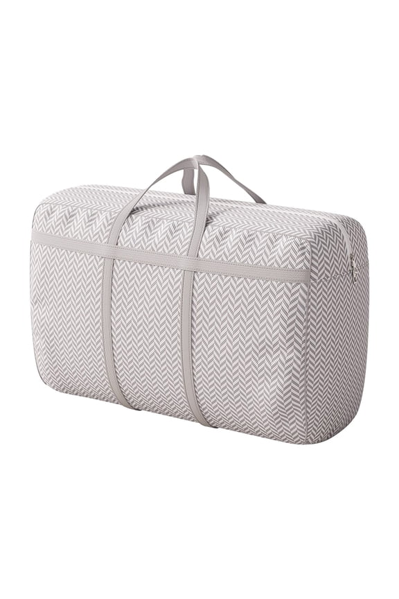 Non Woven Extra Heavy Duty Large Moving Bags with Strong Zipper & Comfortable Handles, Sturdy & Durable Clothes Storage Bags Totes Bins, Packing Moving Bags for College Supplies,20*12"