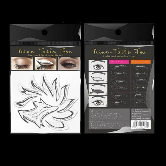 Non-Woven Eyeliner Makeup Stencils Eye Makeup Template Stickers Card 4 Styles Eyeliner Eyeshadow 3 Minute Lazy Shaping Eye Tools