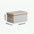 thumbnail image 1 of Non-Woven Fabric Checkerboard Clothes Storage Box,Large Capacity Storage Box,Foldable Storage Organizer,Stackable Storage Box,Breathable Fabric Box,Odor-Free,Space-Saving Organizer, 1 of 2