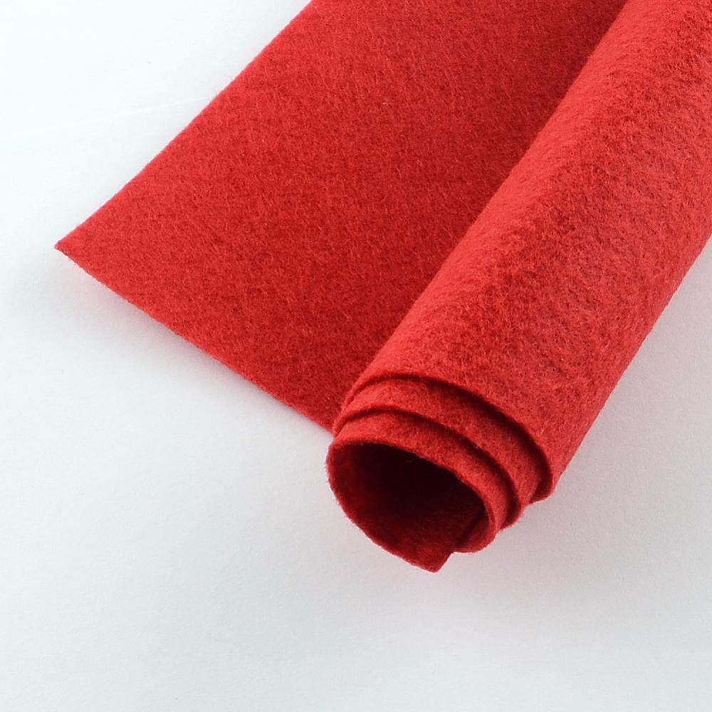 Non Woven Fabric Embroidery Needle Felt for DIY Crafts Square Crimson 298-300x298-300x1mm 50pcs/bag