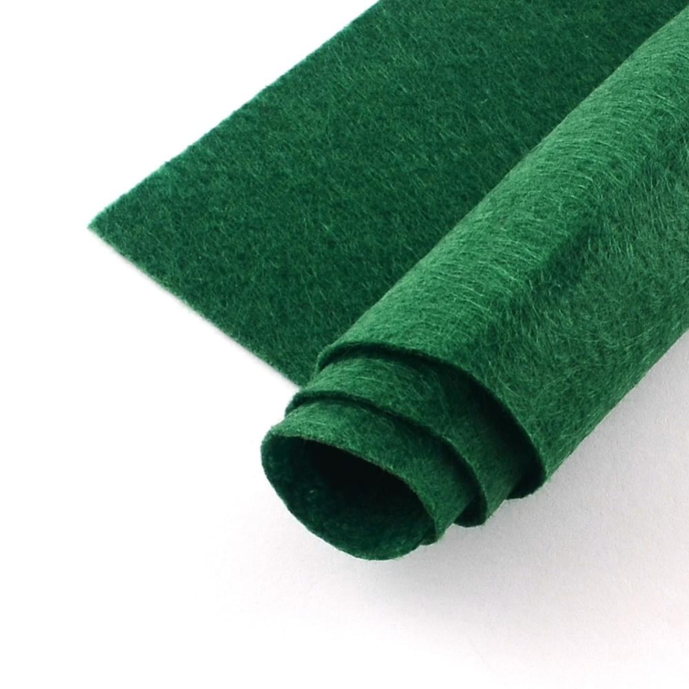 Non Woven Fabric Embroidery Needle Felt for DIY Crafts Square Dark Green 298~300x298~300x1mm about 50pcs/bag DIY