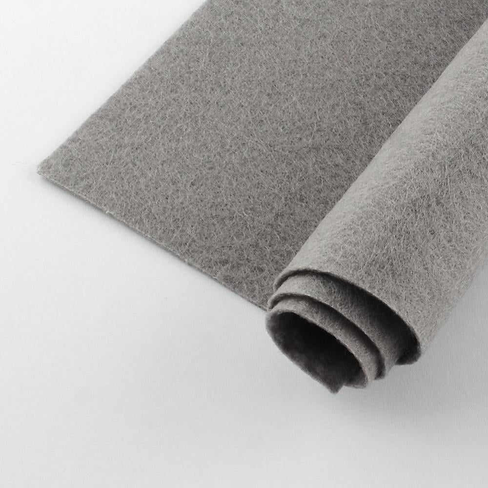 Non Woven Fabric Embroidery Needle Felt for DIY Crafts Square Gray 298~300x298~300x1mm 50pcs/bag
