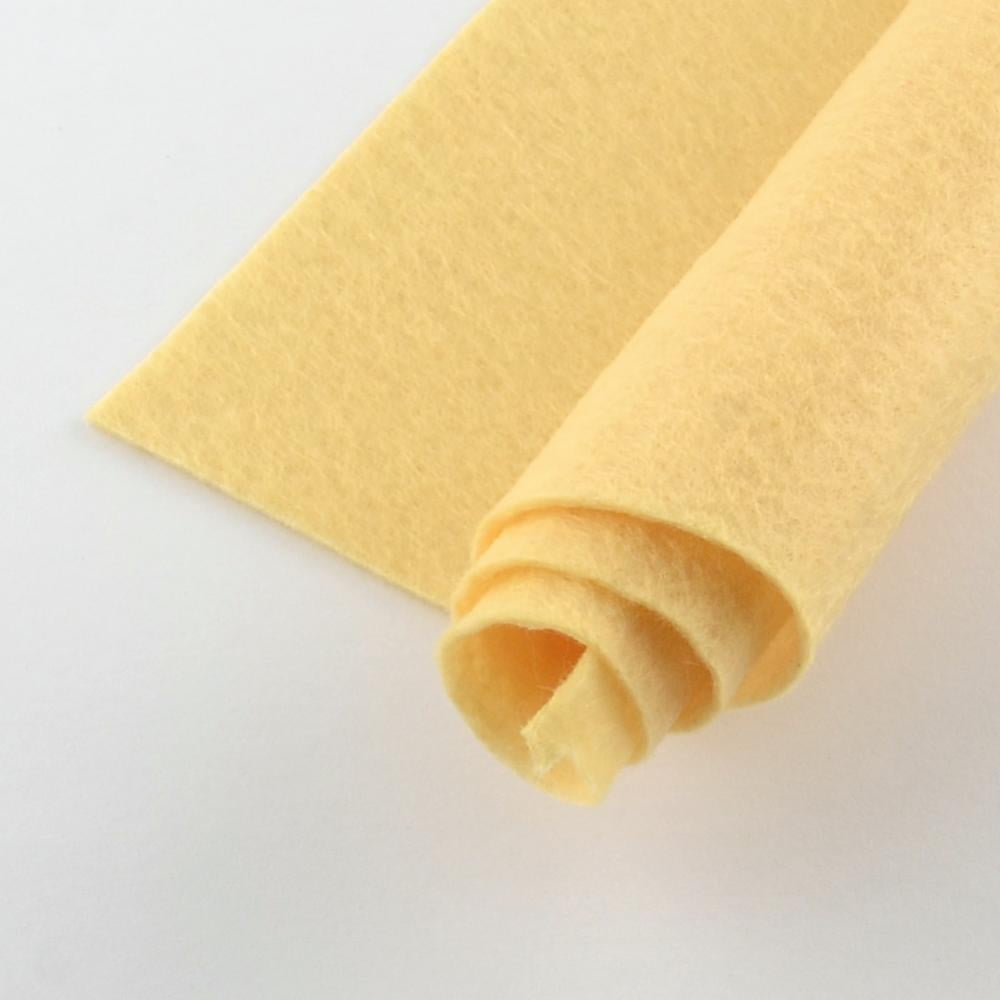 Non Woven Fabric Embroidery Needle Felt for DIY Crafts Square Light Khaki 298~300x298~300x1mm about 50pcs/bag