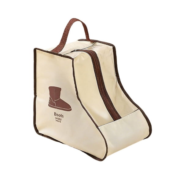 Non-Woven Fabric Tall Boot Storage Bag with Clear Window, Dustproof Moistureproof Protector for Off-Season & Travel