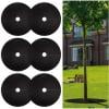 Non-Woven Fabric Tree Mulch Ring Weed Barrier Mat 15cm Outer 2cm Inner Hole for Root Protection