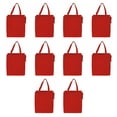 thumbnail image 1 of Non-Woven Insulated Tote Bags Set of 10, Bulk Pack - Reusable, Great for Picnic, Camping, Beach, Outdoor Activities - Red, 1 of 5
