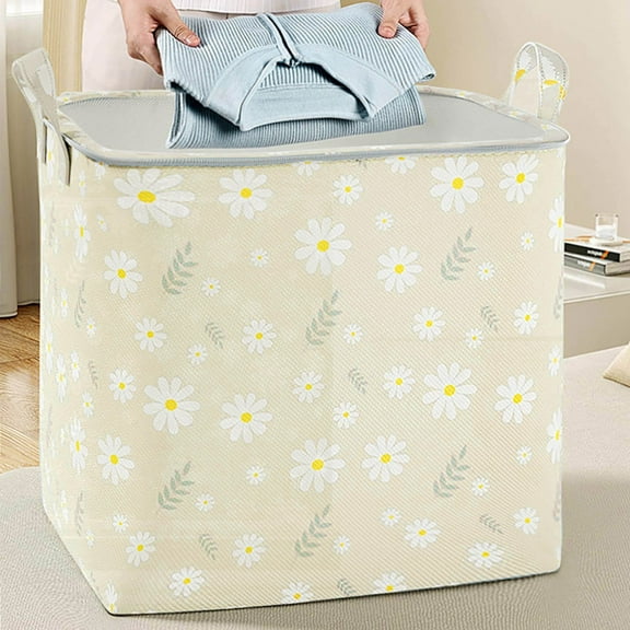 Non Woven Material Resistive Dirt And All Season Universal Household Large Capacity Storage Container Beige 50 cm×40 cm×50 cm