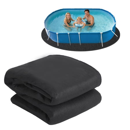 Non-Woven Pool Liner Pad,Heavy Duty Ground Shield for Above Ground Swimming Pools,Puncture & Weed Barrier, Eco-Friendly, Multiple Sizes for Round/Oval/Square