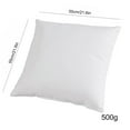 thumbnail image 1 of Non-Woven Square Cushion Insert, PP Cotton Filled Pillow Core with Vacuum Packing, 55x55cm, 500g, Essential Home Decor Accessory for Sofa Bed and Chair, 1 of 8