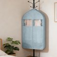 thumbnail image 1 of Non-Woven Suit Garment Bag - Breathable Hanging Storage with Clear Window for Closet and Travel Dustproof Cover for Suits and Dresses, 1 of 7