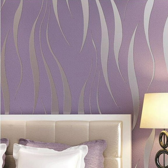 Non-Woven Textured Wallpaper for Bedrooms & Living Rooms Contemporary 3D Embossed Wallcovering