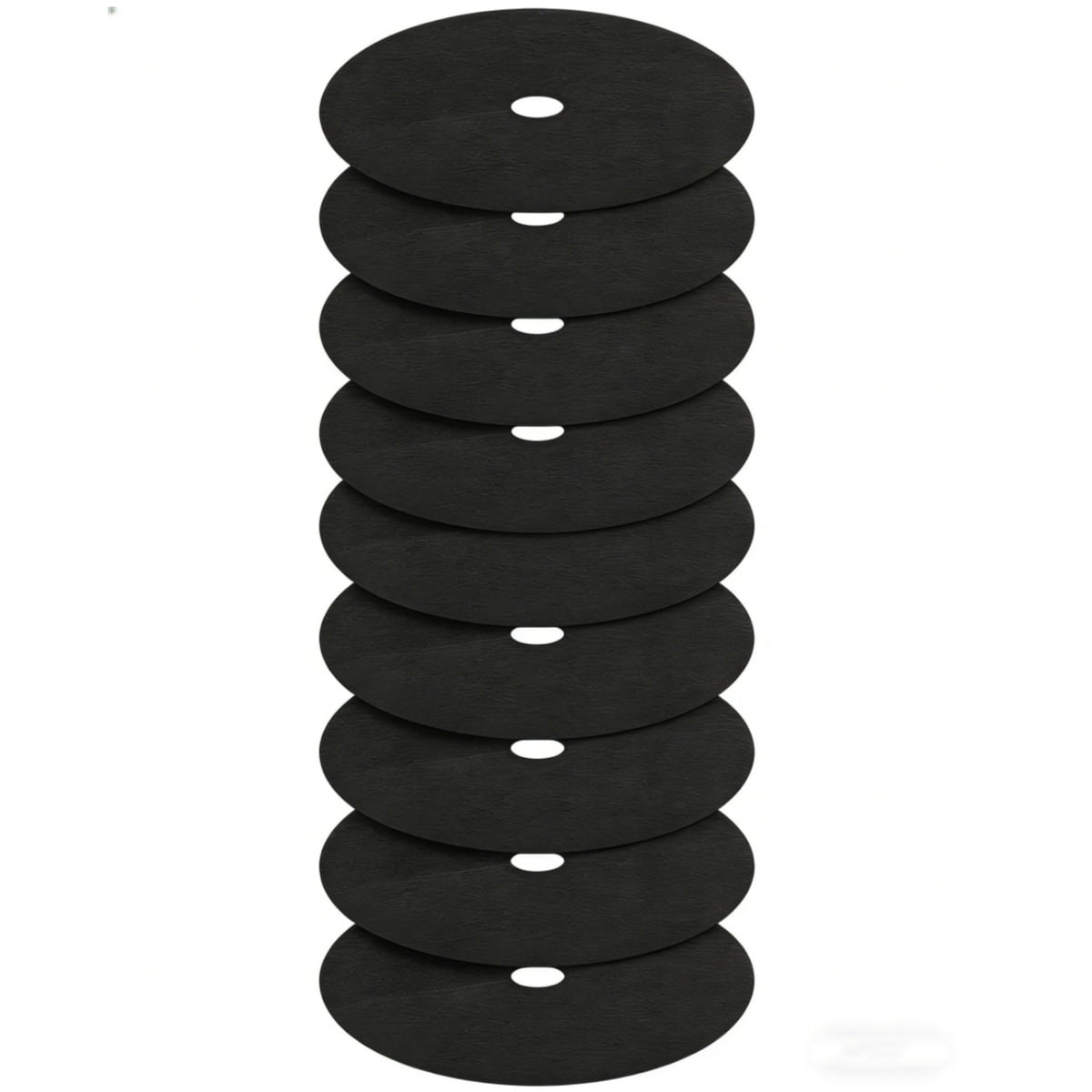 Non Woven Tree Rings 8Pack, 16.5 Inch Round Base Weed Barrier Fabric Cover – & Reusable Mulch Rings for Landscaping Weed Control, Root Protection and Plant Health