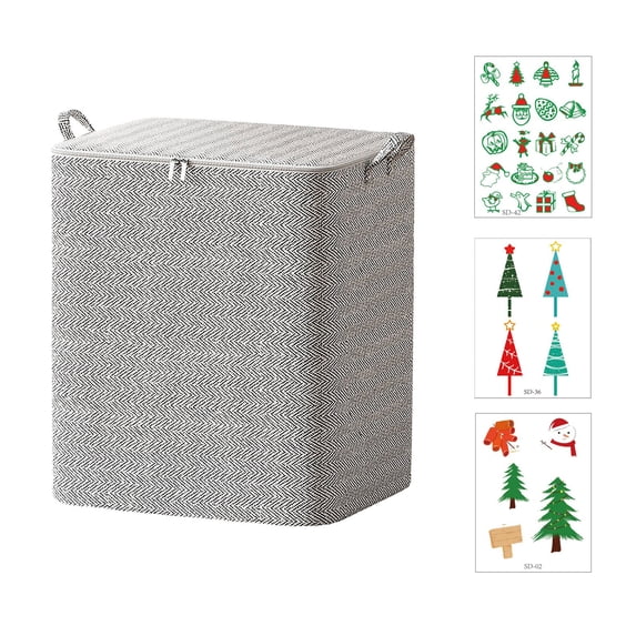 Non-Woven Zipper Storage Bag, Foldable Storage Bag, Large Capacity Storage Bag, Quilts and Bedding Organizer, Waterproof Storage Bag, Odor-Free Storage Bag, Easy Carry Storage Bag