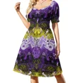 thumbnail image 1 of Non-binary Dragon Damask -- NonBinary Pride Flag Colors Sleeveless Dress summer dresses women 2024 Bridesmaid dress woman, 1 of 7