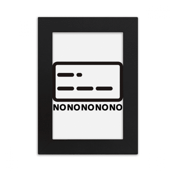 Non-dotted Line Representation Morse Code Desktop Photo Frame Picture Display Art Painting Exhibit