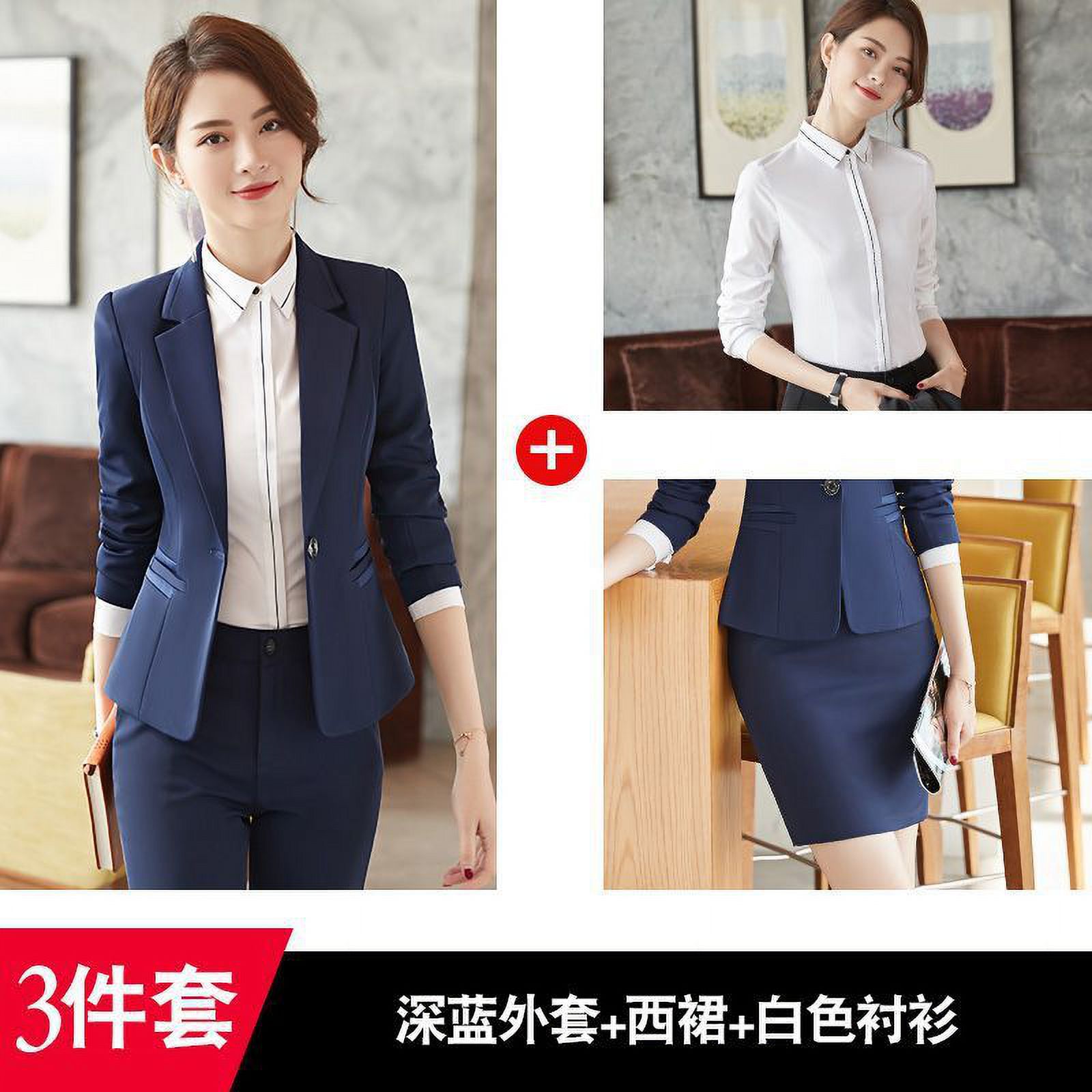Nonironing Dress Women‘s Suit 2024 Spring Season New Korean Style