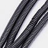 Non-magnetic Synthetic Hematite Beads Strands Heishi Beads Flat Round/Disc Grade A 4x1mm Hole: 1mm 400pcs/strand 16 inch