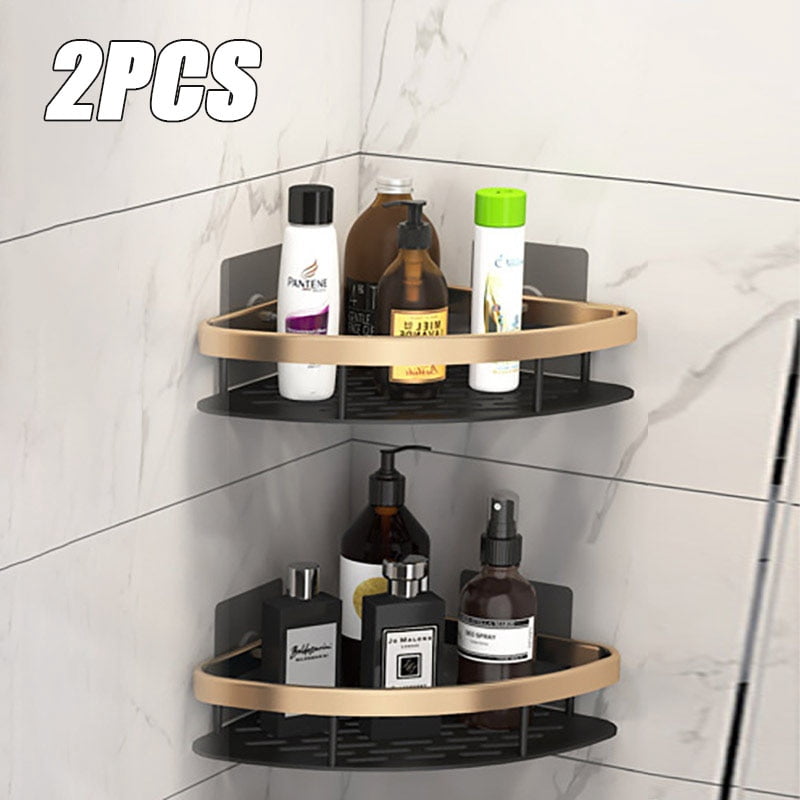 Non perforated Bathroom Shelf Floating Shelf for Wall Shelves Shower ...