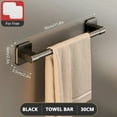 thumbnail image 1 of Non perforated suction cup wall mounted towel rack, bathroom storage rack, bathroom horizontal bar towel rack, 1 of 9