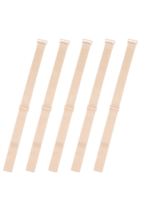 Non-slip Bra Strap Holders Bra Strap Replacement Elastic Adjustable Conceal Straps Racerback Clear Bra Straps Beige