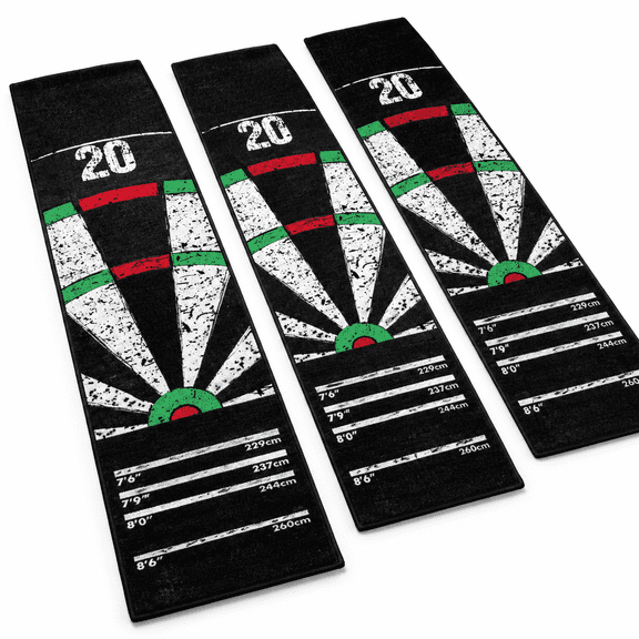 Non-slip Dart Mat with Double Top Design, Official Throw Lines, 25.04 x 6.10 x 6.18 Inches