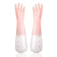 thumbnail image 1 of Non-slip Durable Thick Household Scrubber Cleaning Gloves Kitchen Clean Tool Dishwashing Gloves 1, 1 of 8