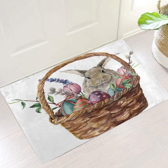 Non-slip Easter mat Spring Bathroom rug / Mat