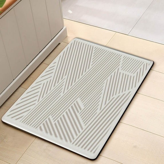 Non-slip Floor Mat, Water Absorbent Bathroom Rug, Anti-skid Toilet Carpet for Bathroom Entrance, Shower, and Laundry Room, 1-pack, Color C, by FAJHHA