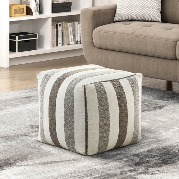 Non-slip Floor Pouf with 300lbs Capacity / Safe and Stable Seating Option