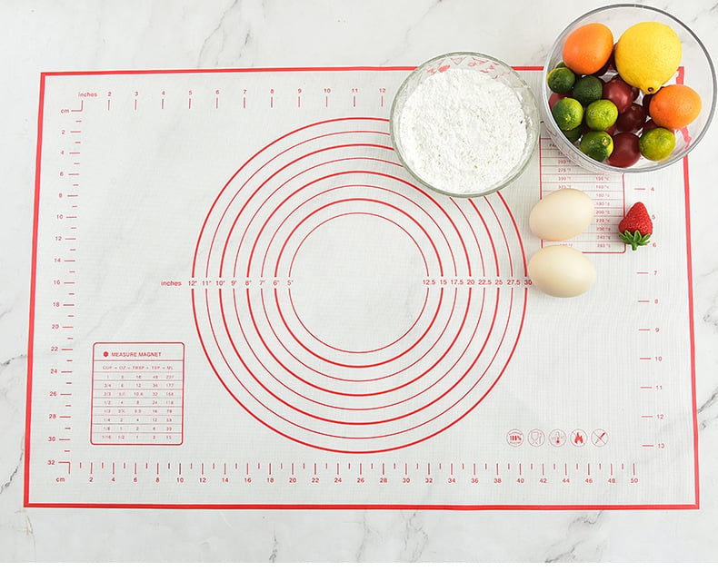 Non-slip Pastry Mat Extra Large with Measurements 20in*in for Silicone ...