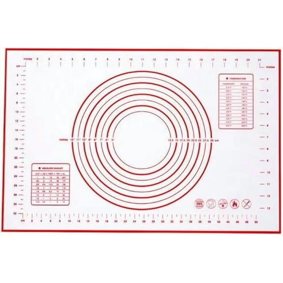Non-slip Pastry Mat Red