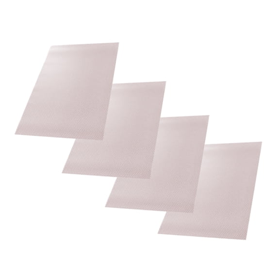 Non-slip Refrigerator Mat 4pcs Non-slip Mat Reusable Spill-proof Refrigerator Shelf Liners Easy to Clean Kitchen Cabinets Mat for Home Glass Shelf