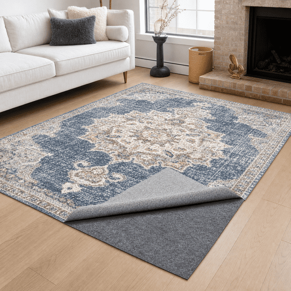 Non-slip Rug Pad 2ftX8ft(Rectangular) 1/4" Thick For All Floors