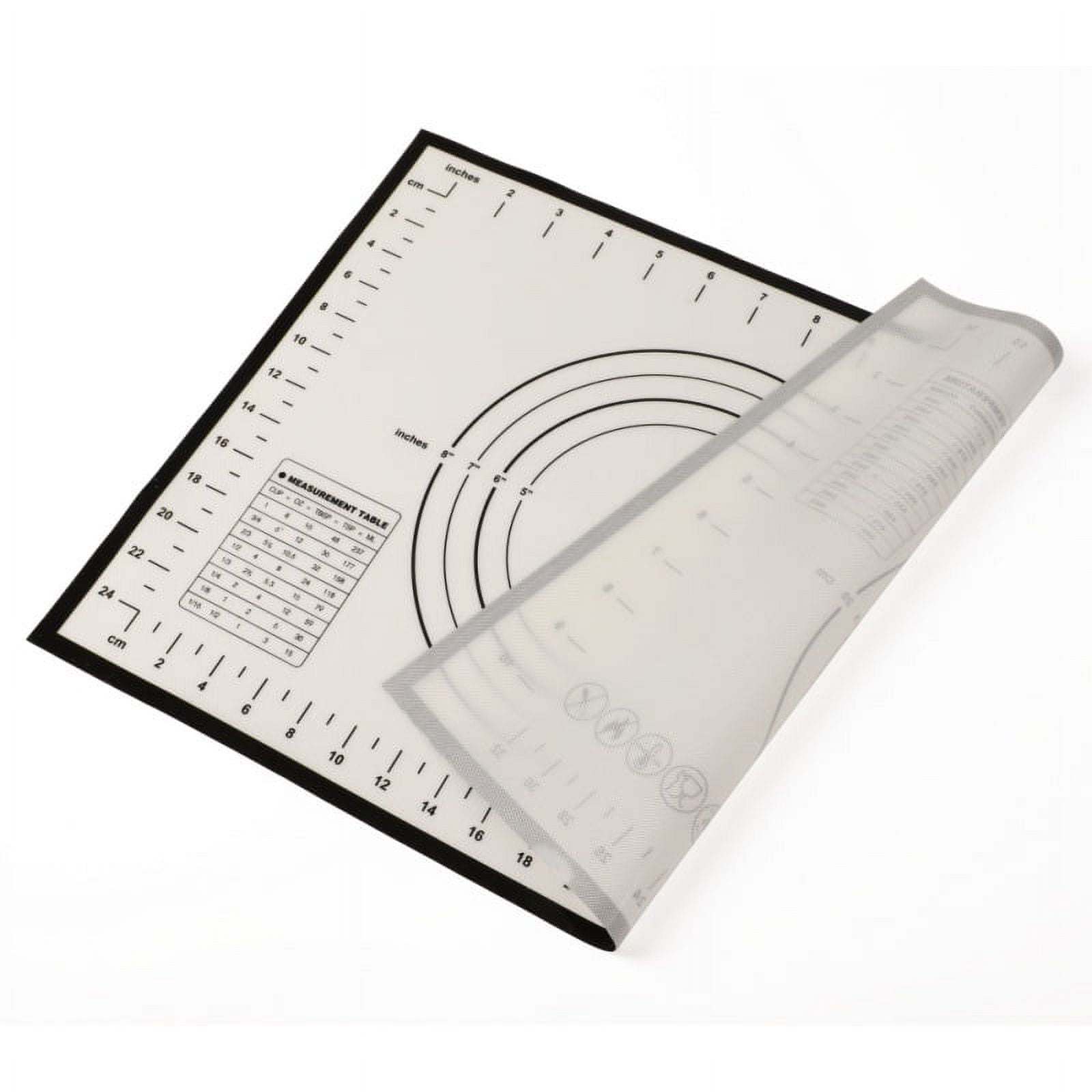 Silicone Bakmat, Extra Dik, Anti-Aanbak, Antislip, Herbruikbaar, Fondantmat, Aanrechtmat, Deegrolmat (40x60cm