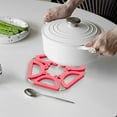 thumbnail image 1 of Non-slip Silicone Pot Mat Thermal Insulation Pad Heat Resistant Kitchen Table Protector for Hot Pots Bowls Dining Table Use Easy Clean, UKHBMC | Red, 1 of 6