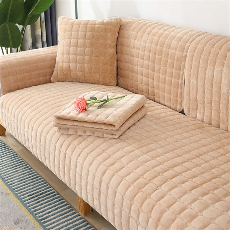 WOSTAR Quilted thicken sofa seat cover sofa cushion towel lace embroidery couch  sofa slipcover living room furniture protector - AliExpress