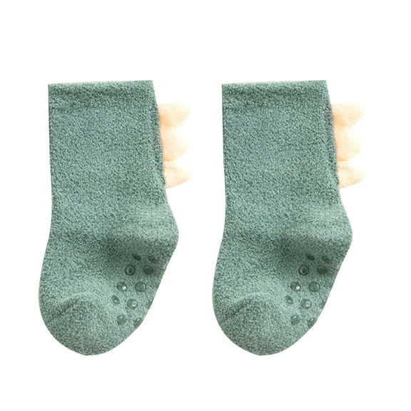 Non-slip Toddler Socks Baby Anti Slip Socks Boys Girls Grips Socks Warm Thick Soft Cartoon Dinosaur Socks for