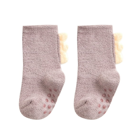 Non-slip Toddler Socks Baby Anti Slip Socks Boys Girls Grips Socks Warm Thick Soft Cartoon Dinosaur Socks for