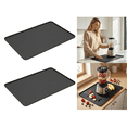 thumbnail image 1 of Non-slip Waterproof Large Countertop Protector Mat For Kitchen And Office Use,2Pcs Black, 1 of 6