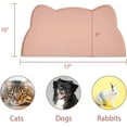 thumbnail image 1 of Non-slip and waterproof cat food mat | Silicone pet feeding mat | Tray mat for dog water bowl (17" x 10"), 1 of 8