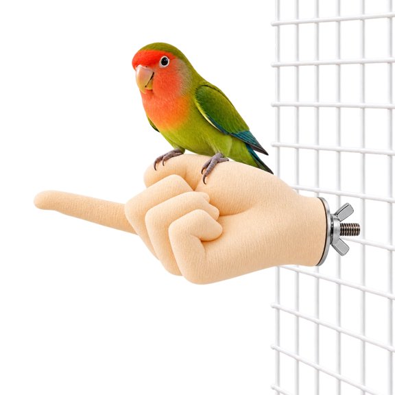 Non-slip cage perches, handcrafted parrot perches, and in-cage desensitization training stands—interactive training toys suitable for various pet birds, such as peony parrots and sun conures